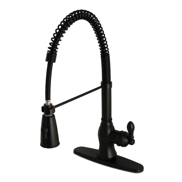 Gourmetier Single-Handle Pre-Rinse Kitchen Faucet, Matte Black GSY8890ACL - main